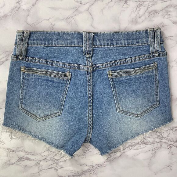 Tilt Blue Custom Cutoff Denim Jean Shorts 4 - Picture 3 of 4